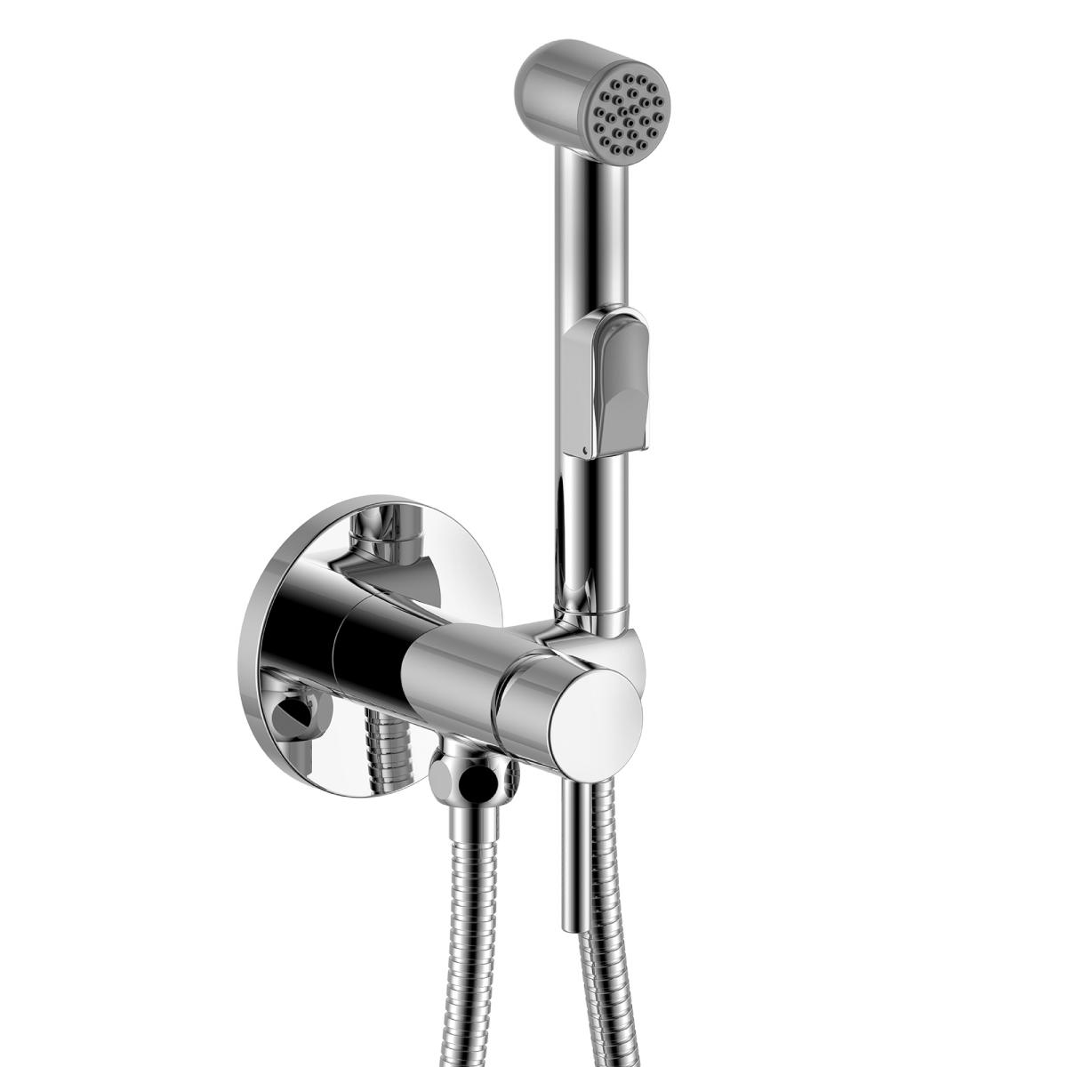 Смеситель одноручный (25 мм) с гигиеническим душем, встраиваемый, хром ZZ