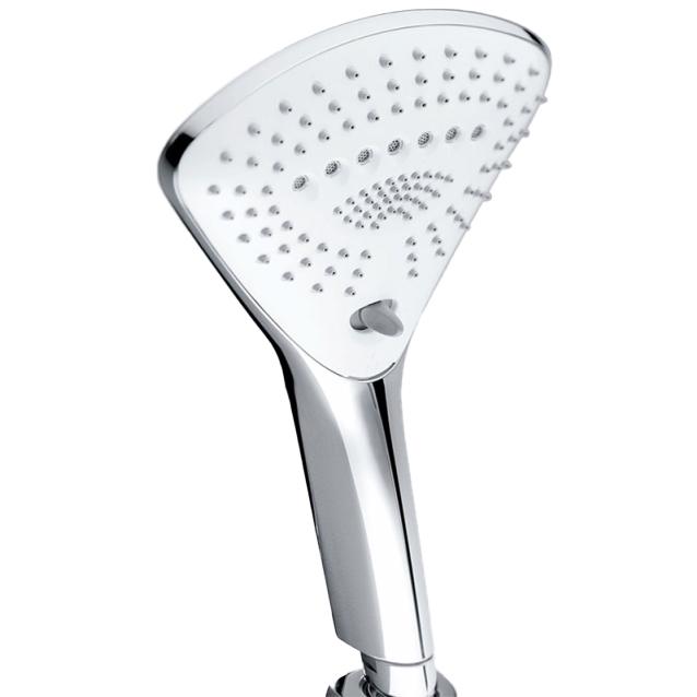 Душевая лейка Fizz 3S с системой легкого очищения, цв.серый/хром  ZZ