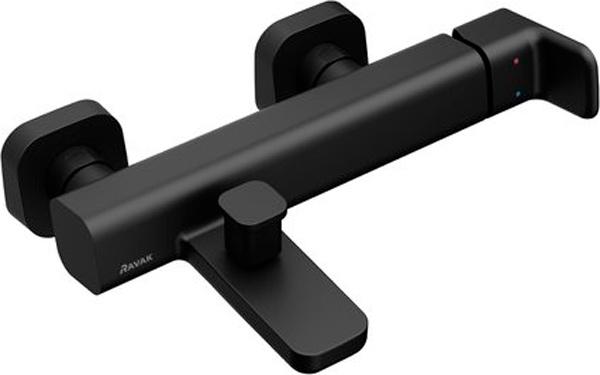 Смеситель для ванны с душем Ravak 10° Free X070152, БЕЗ аксессуаров, цв. черный матовый, ZZ