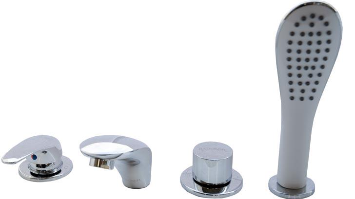 Смеситель на борт  ванны Rosa, хром ZZ