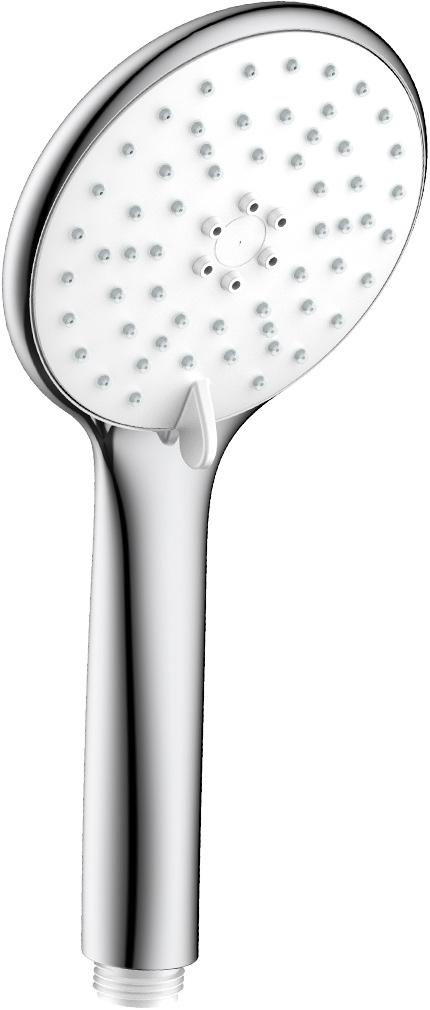 Душевая лейка, круглая 3-функциональная, хром