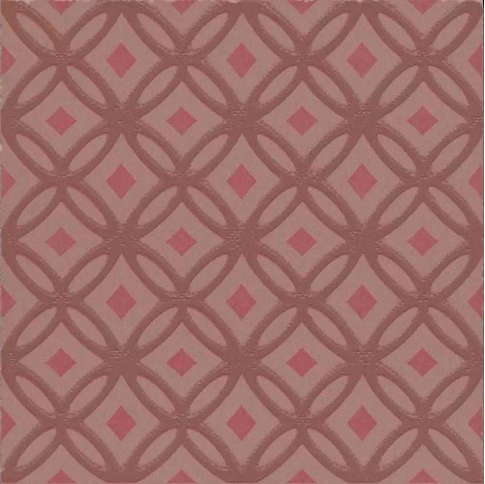 Декор Агуста 1 розовый матовый 9,8x9,8