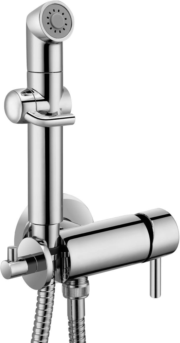 Смеситель с гигиеническим душем Lemark Solo LM7166C со смесителем, С ВНУТРЕННЕЙ ЧАСТЬЮ, цв. хром, ZZ