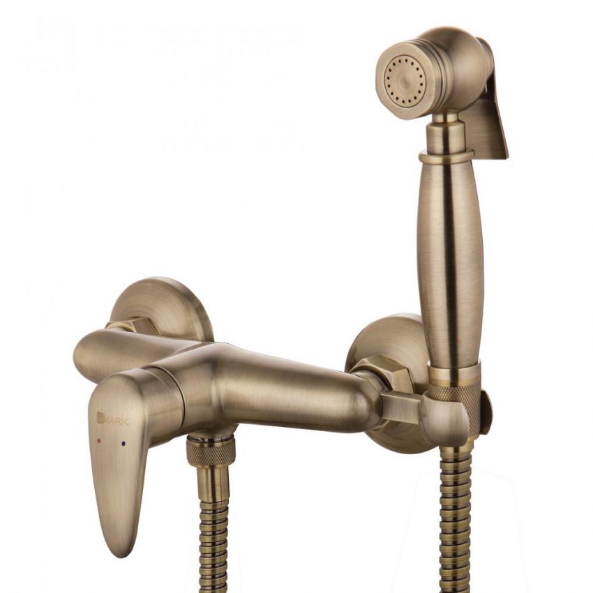 Смеситель для гигиенического душа, с установочным комплектом и аксессуарами, цв.бронза ZZ