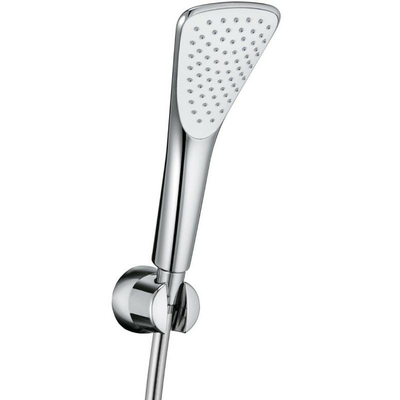 Душевой гарнитур (лейка, шланг, держатель), хром, FIZZ ZZ