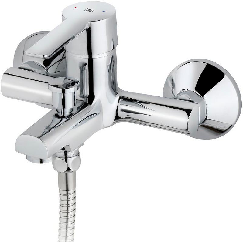 Смеситель для ванны/душа, короткий излив, с установочным комплектом БЕЗ аксессуаров, хром KL