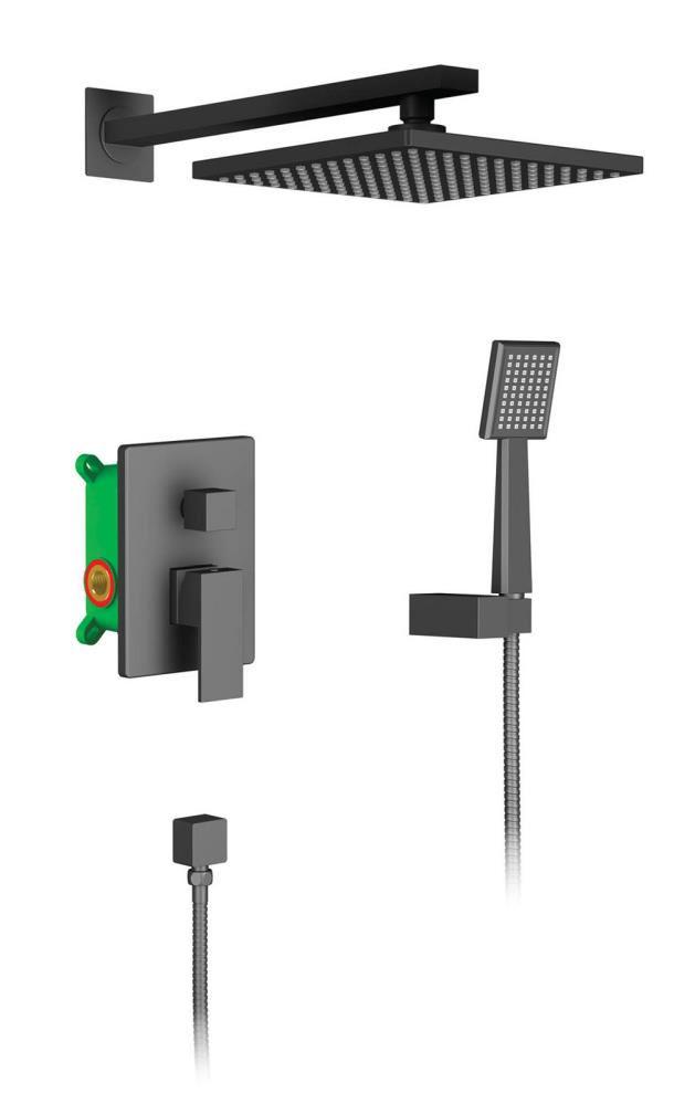 Душевой комплект Timo Petruma SX-2069/03SM  С ВНУТРЕННЕЙ ЧАСТЬЮ, цв. черный матовый ZZ