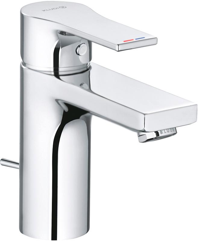 Смеситель для раковины, однорычажный, с дон. клап., гибк.подвод., хром