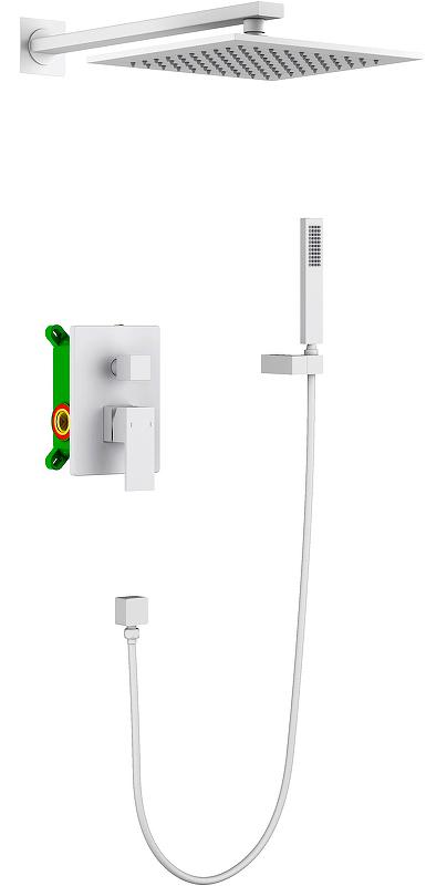 Душевой комплект Timo Selene SX-2069/16SM С ВНУТРЕННЕЙ ЧАСТЬЮ, цв. белый матовый ZZ