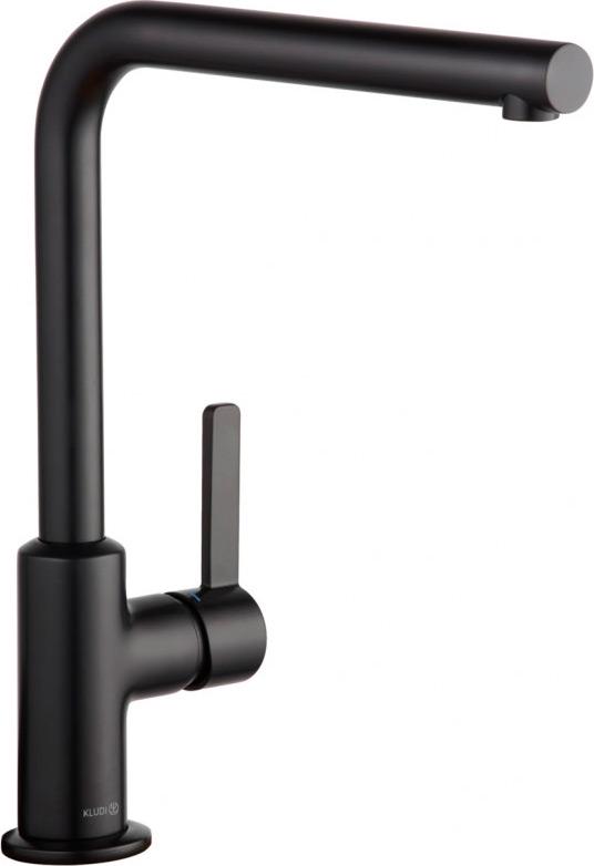 Смеситель для кухонной мойки Kludi L-ine S 408033975 черный матовый