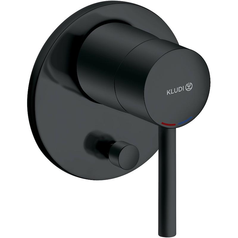 Смеситель KLUDI Bozz Black встраиваемый для ванны/душ, круглый. БЕЗ внутренней части, цв. черный мат., ZZ
