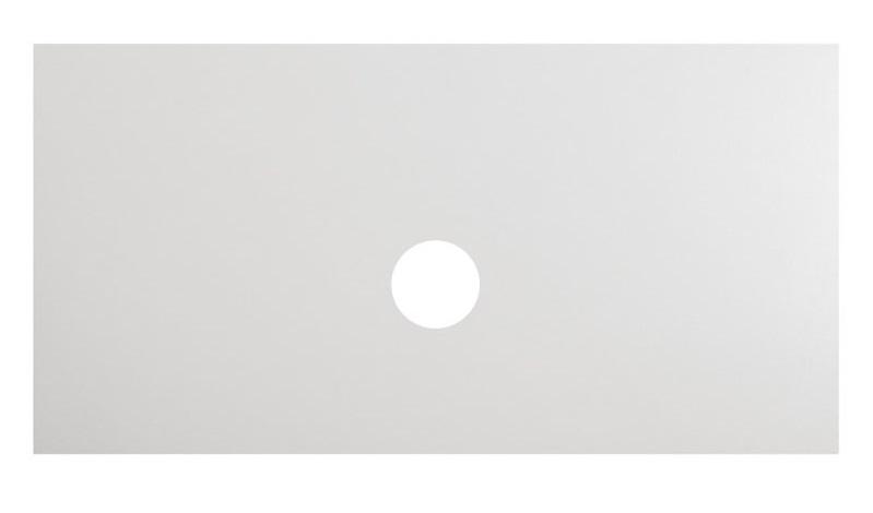 Столешница из керамогранита 1016x468мм, без отверстия для смесителя, с отверстием для сифона, (цв.Bianco Opaco), BelBagno ZZ