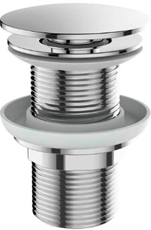 Донный клапан для сливного отверстия раковин без перелива, нажимной Clic-Clac, G 1 1/4, (цв.хром), Belbagno ZZ