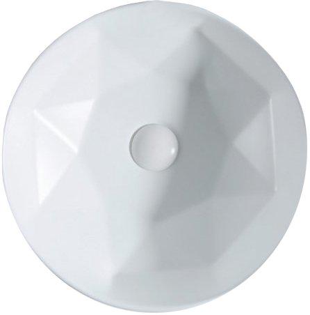 Раковина накладная на столешницу, круглая 405х405хh140 мм, без отв.д/смесит., без перелива, (цв.белый глянцевый), BelBagno ZZ