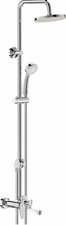 Душевой гарнитур со смесителем для ванны/душа,излив, верхний душ 200мм, душ лейка, душ.шланг 1500мм, хром KL