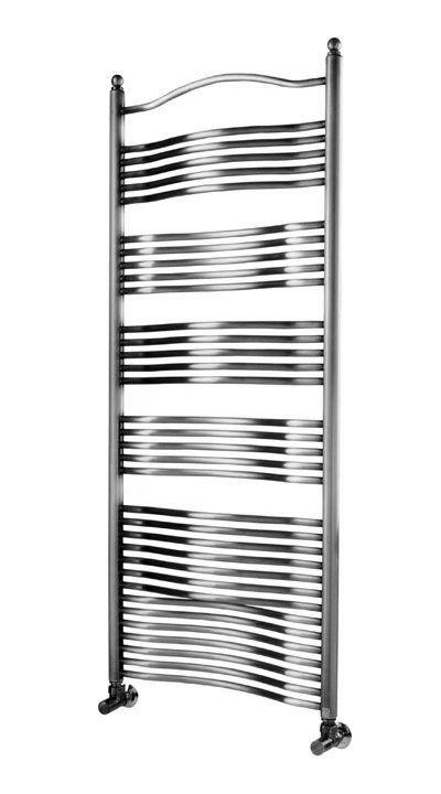 Полотенцесушитель 500хh1157х92мм, подвод воды int.470мм, (ГВС, 8 bar, 464Вт), (БЕЗ вентитей, набора трубок, адапт Carlo Poletti), (цв.хром), Sogno ZZ