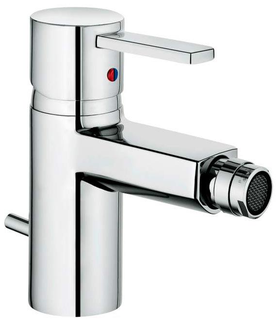 Смеситель для биде, однорычажный, с дон. клап., гибк.подвод., хром KL