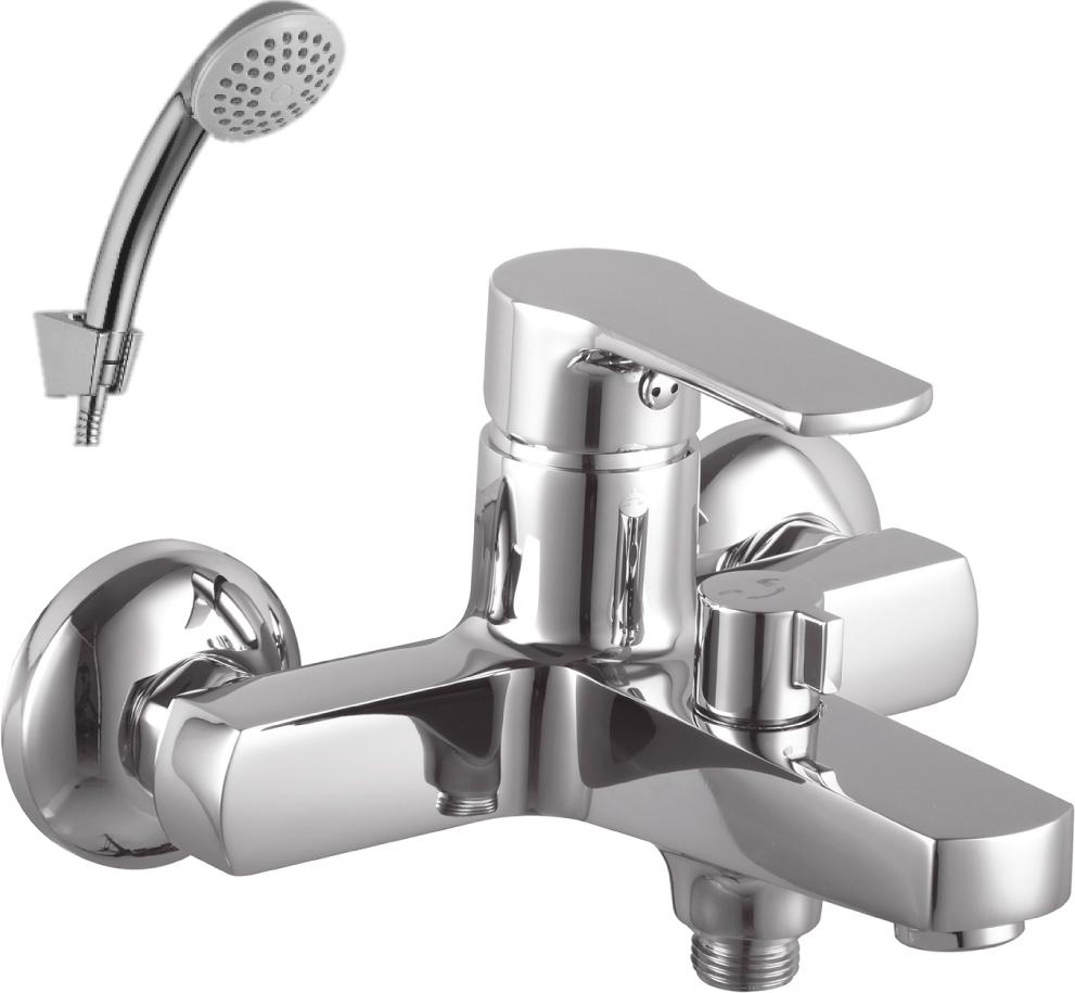 Смеситель для ванны/душа plus GRACE, с аксессуарами, хром XX