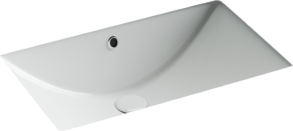 Раковина встраиваемая снизу 600x390x190 мм, цвет белый ZZ