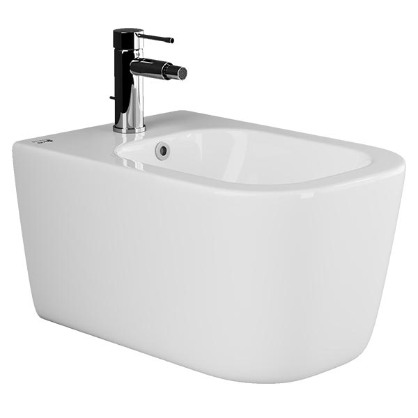 Биде подвесное New Day, с крепежом и д/к, цвет белый ZZ