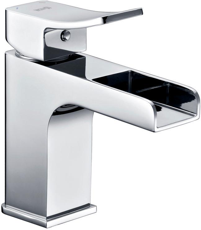 Смеситель для раковины, без донного клапана, хром ZZ