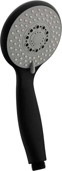 Душевая лейка, 3 режима, цв. черная матовая