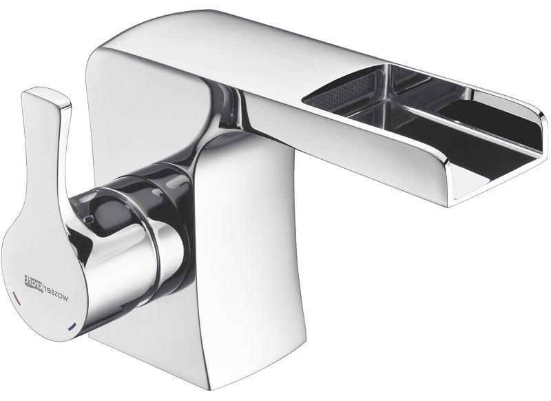 Смеситель для раковины, без донного клапана, хром ZZ