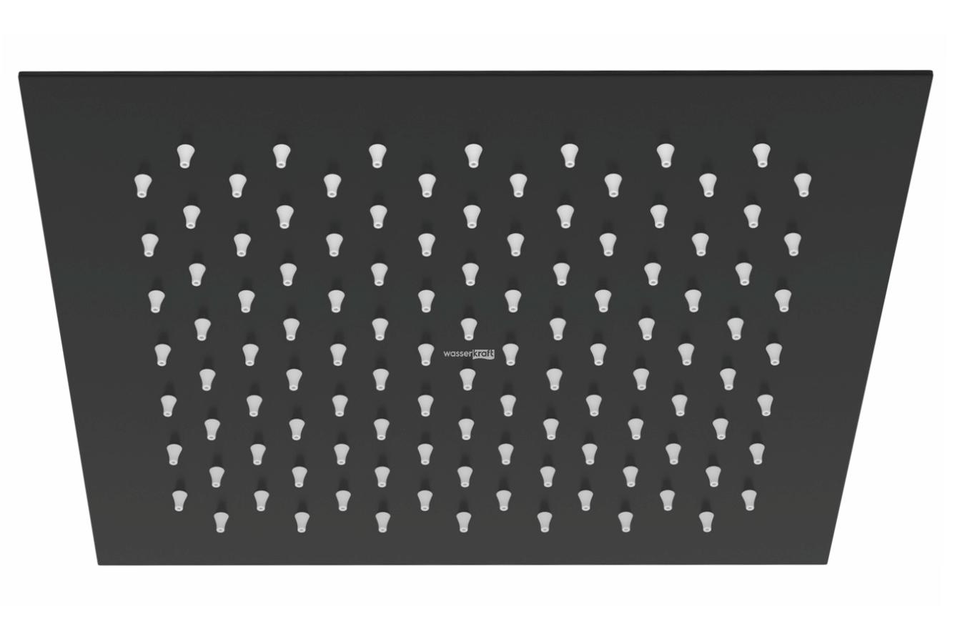 Верхний душ 250х250 мм, 112 форсунок, цв. черный, ZZ