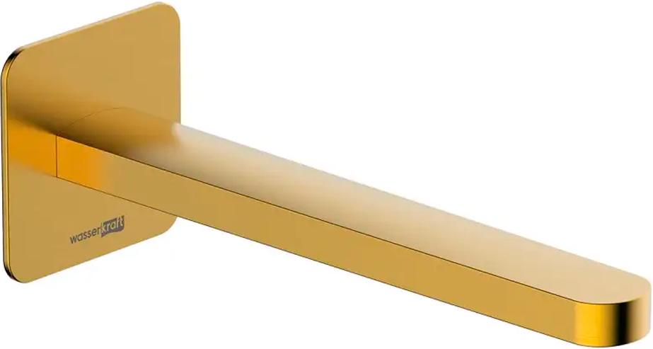 Настенный излив для ванны , 233 мм, цв. матовое золото ZZ