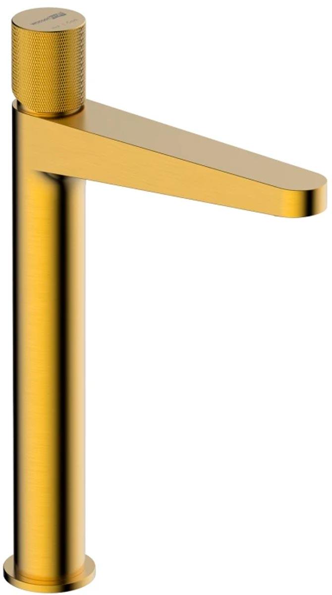 Смеситель для раковины Schunter, высота изл.24.6 см, цв. матовое золото ZZ