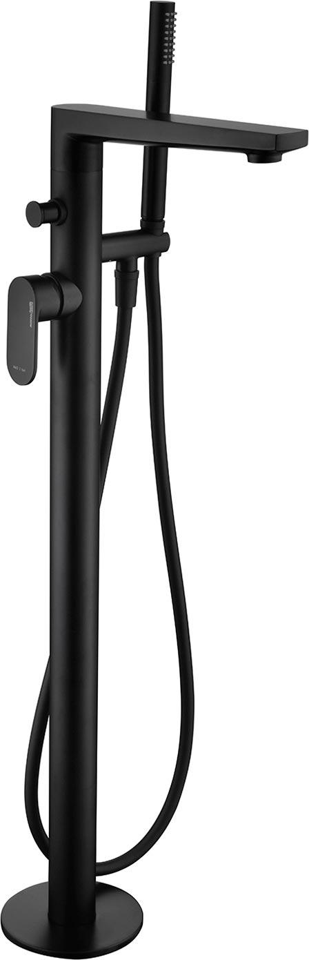 Смеситель напольный для ванны Elbe 7421 чёрный ZZ