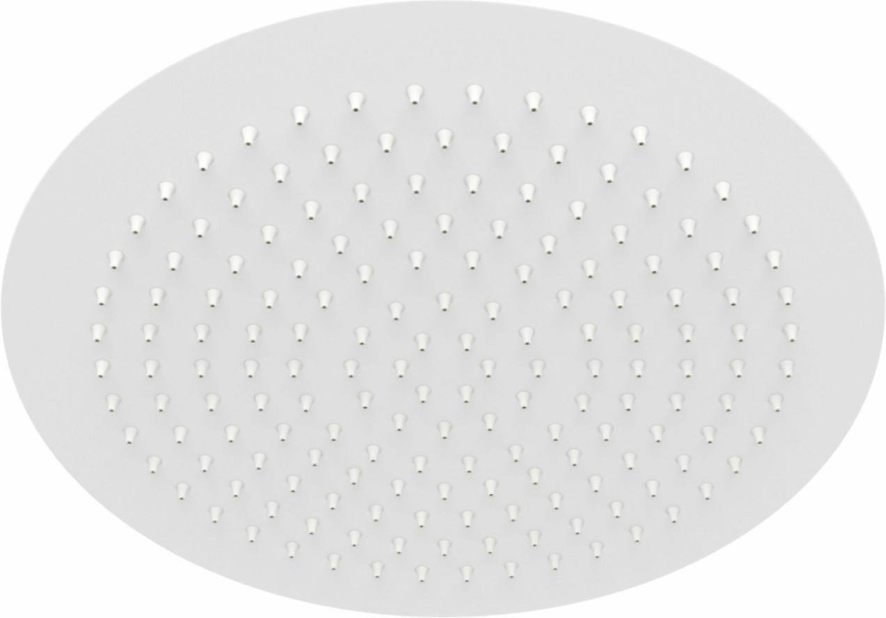 Душевая насадка Mindel A161 круглая d300 мм 168 форсунок нерж.сталь белый Soft-touch ZZ