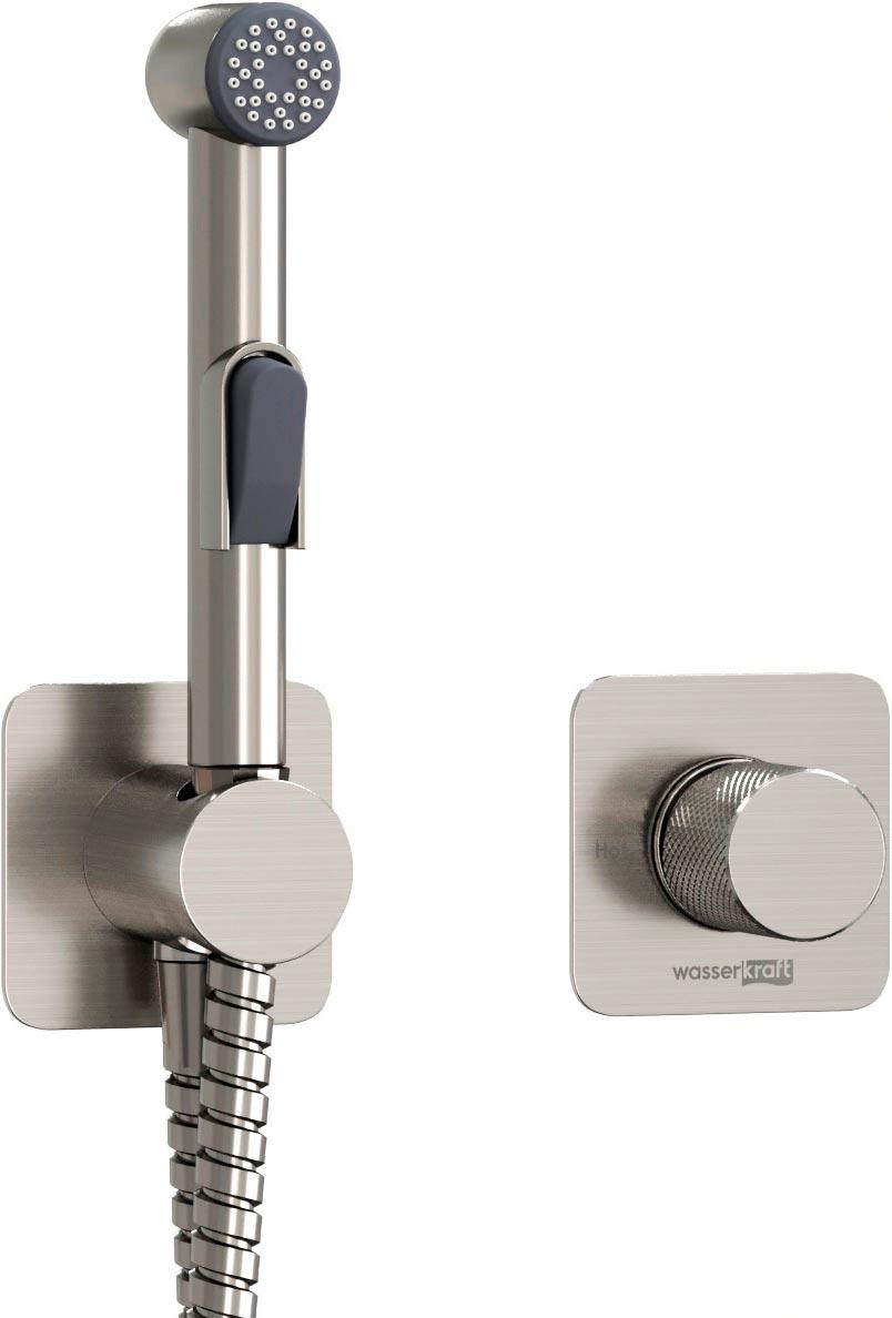 Встраиваемый комплект для биде со шлангом, никель, ZZ