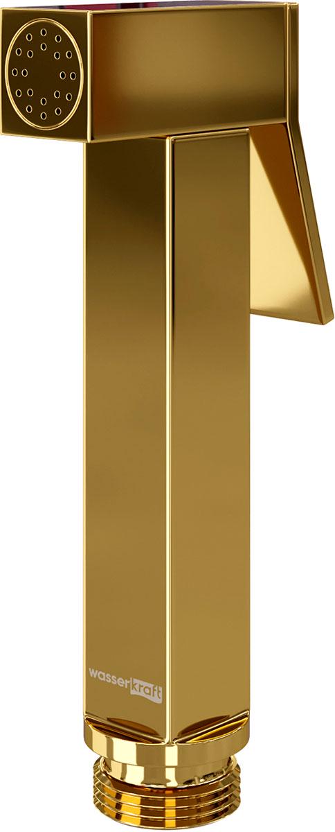 Гигиеническая лейка с держателем, цв.золото глянец, ZZ