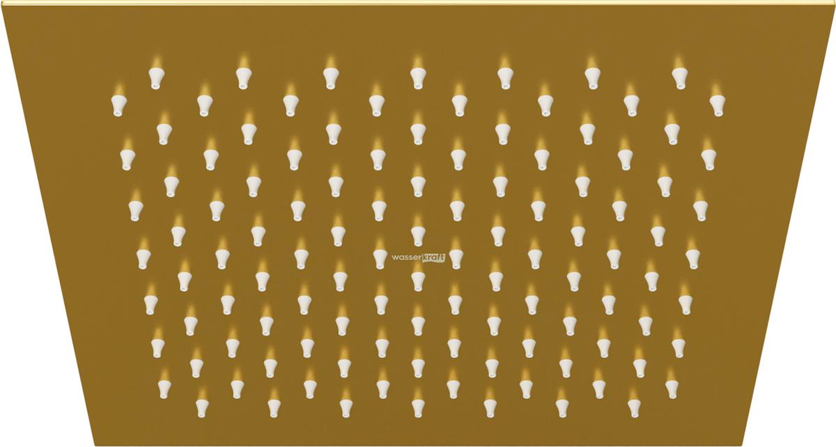 Верхний душ 250х250 мм, цв. матовое золото, ZZ